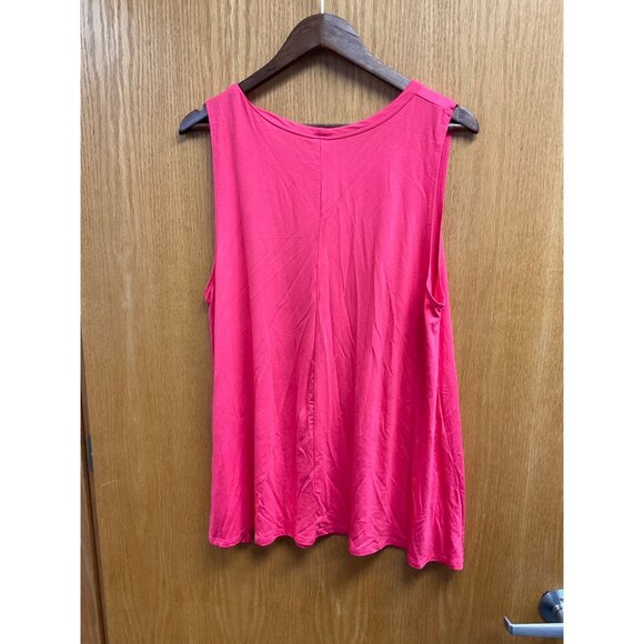 Plus Size Sleeveless Pink Top 3X - Picture 3 of 3